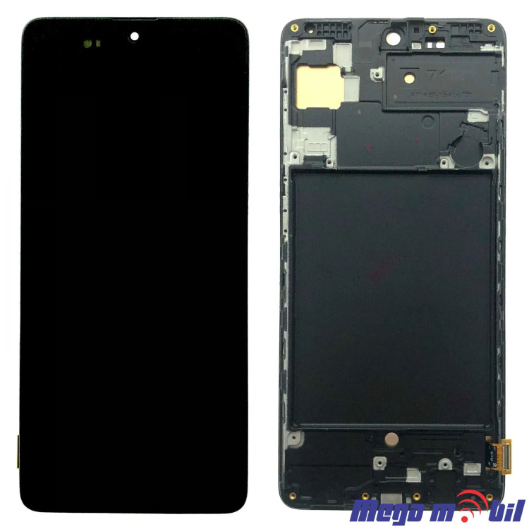 Ekran Samsung A715F/ A71 komplet Black Full Org SH