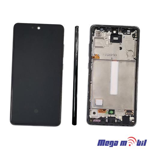 Ekran Samsung A528B/ A52S 5G/ A526U komplet SO RAMKA black Repariran