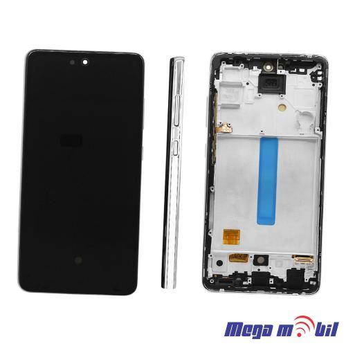Ekran Samsung A528B/ A52S 5G/ A526U komplet SO RAMKA white Repariran