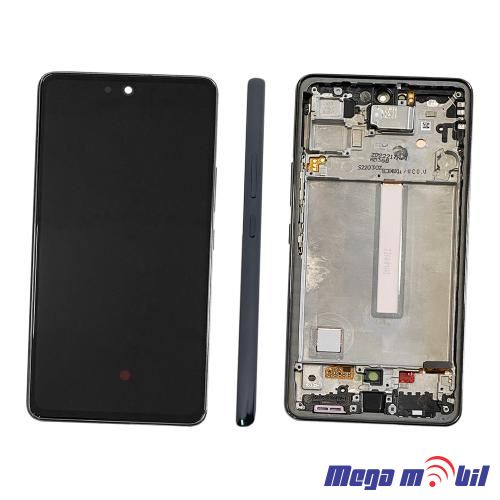 Ekran Samsung A536B/ A53 5G komplet SO RAMKA black Repariran