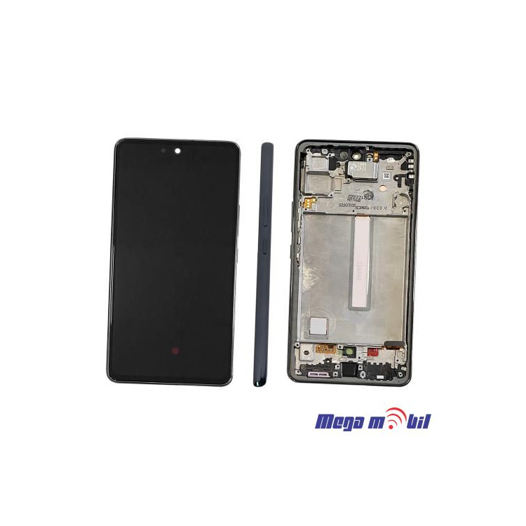 Ekran Samsung A536B/ A53 5G komplet SO RAMKA black Repariran