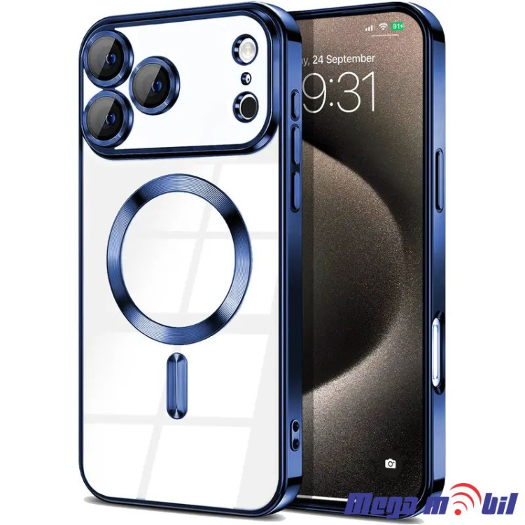 Futrola iPhone 17 Pro Max Metal Brushed dark blue