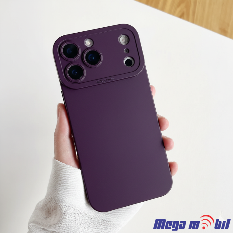 Futrola iPhone 17 Pro Max Silicon Color dark purple