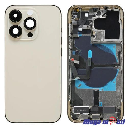 Maska A klasa iPhone 14 Pro Max gold so flet za volume i on/off 