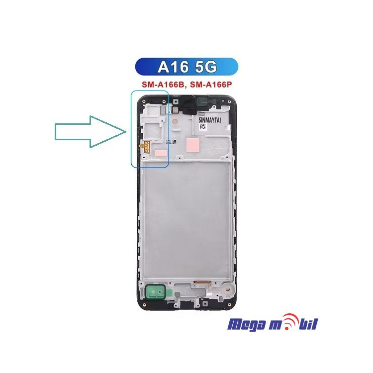 Ekran Samsung A166B/ A16 5G SO RAMKA OLED