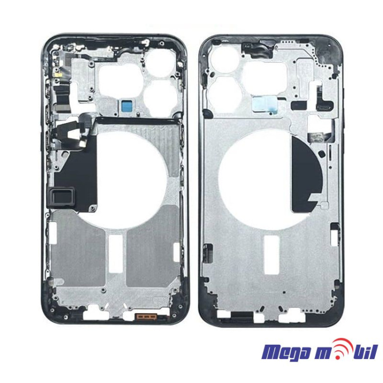 Maska sredisna iPhone 15 Pro Max blue so flet za volume i on/off 