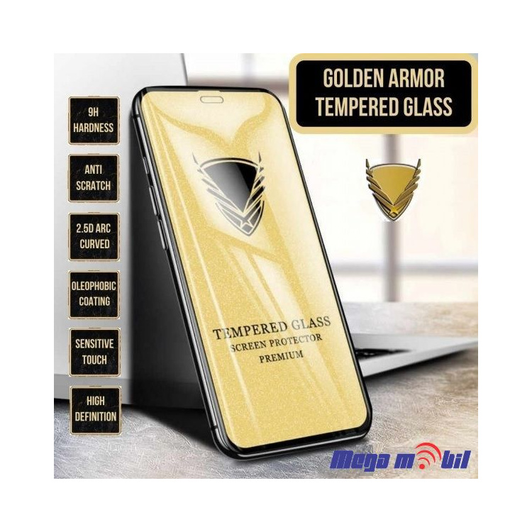 Tempered glass za Samsung S25 Edge/ S937B Golden Armor 5D black fingerprint support