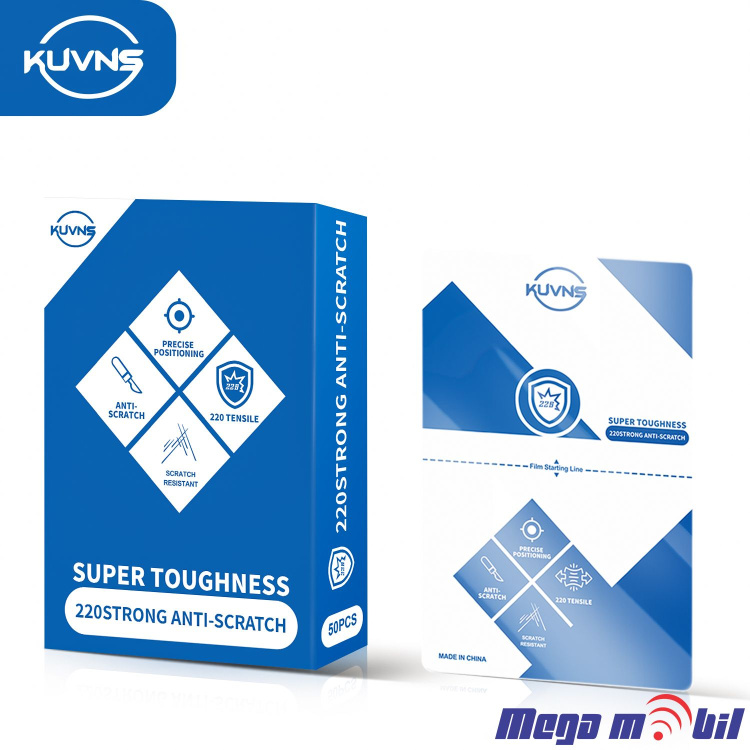 Hidrogel screen protector Kuvns HD Clear 0.35mm 18 x 12 cm 10kom