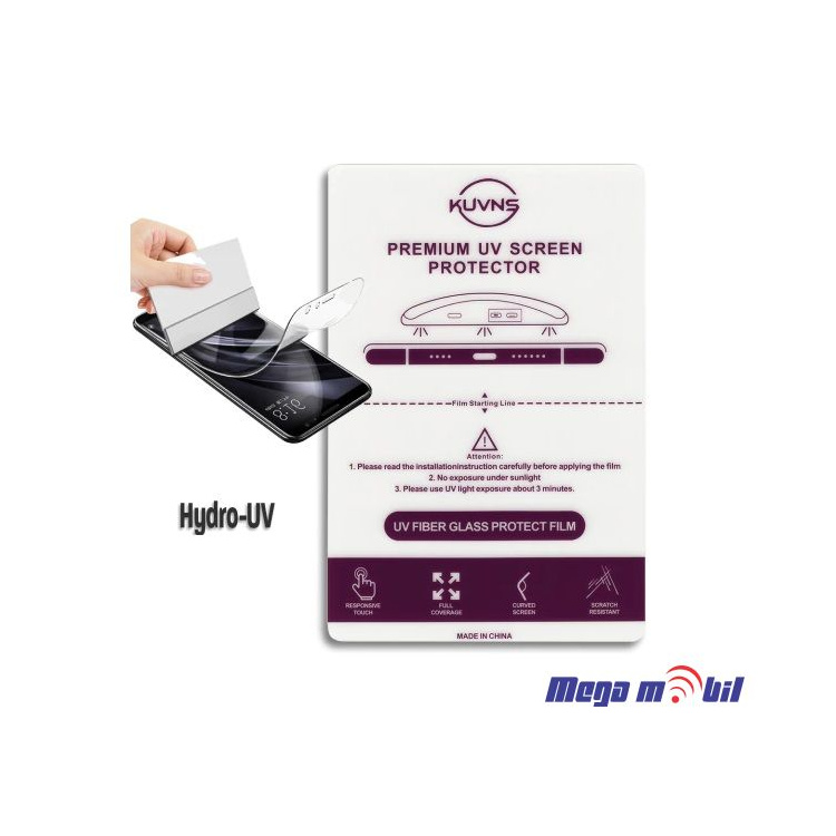 Hidrogel screen protector Kuvns HD UV 0.13mm 18 x 12 cm 10kom