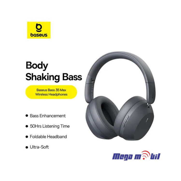 Slusalki Bluetooth Baseus Bass 35 Max
