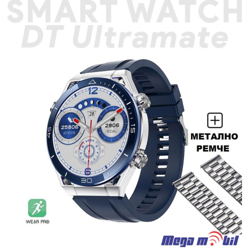 Smart Watch DT Ultramate blue (metalno +silikonsko remce)