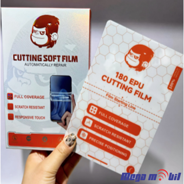 Hidrogel screen protector Kuvns Kong HD EPU Self Repair 0.18mm 18 x 12 cm 10kom