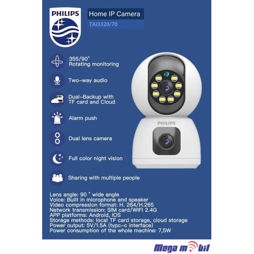 Kamera IP Philips 2000 series