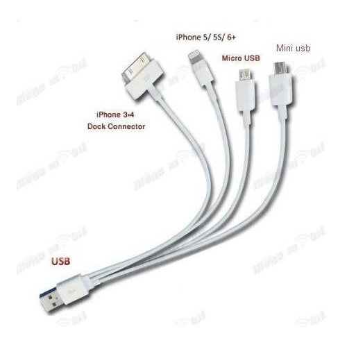 Kabel za polnenje (usb) 3 in 1 white.