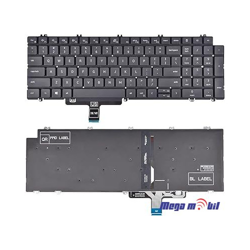 Tastatura za laptop Dell Latitude 5520 5530 5521 Precision 3560