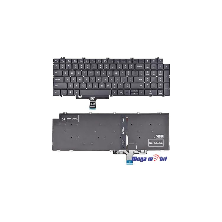 Tastatura za laptop Dell Latitude 5520 5530 5521 Precision 3560