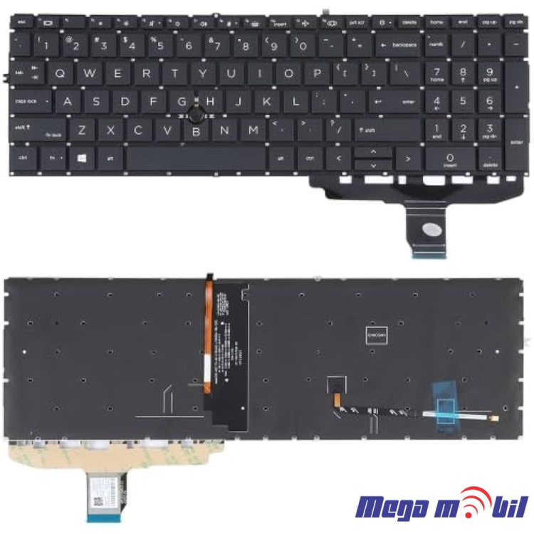 Tastatura za laptop HP Elitebook 850 G7 G8 855 G7 G8 so backlight Small Enter
