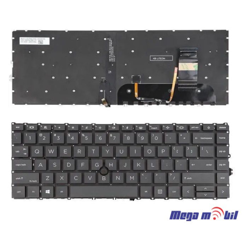 Tastatura za laptop HP Elitebook 840 G7 840 G8 so backlight Small Enter