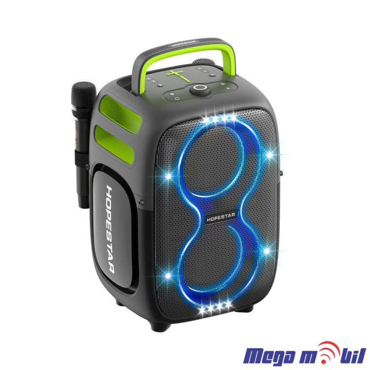 Zvucnik Bluetooth Karaoke Hopestar PARTYONE CLUB so 2 mikrofona black