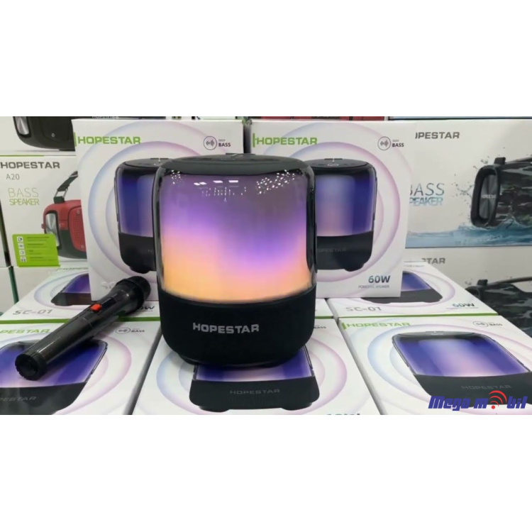 Zvucnik Bluetooth Karaoke Hopestar SC-01 so 1 mikrofon black