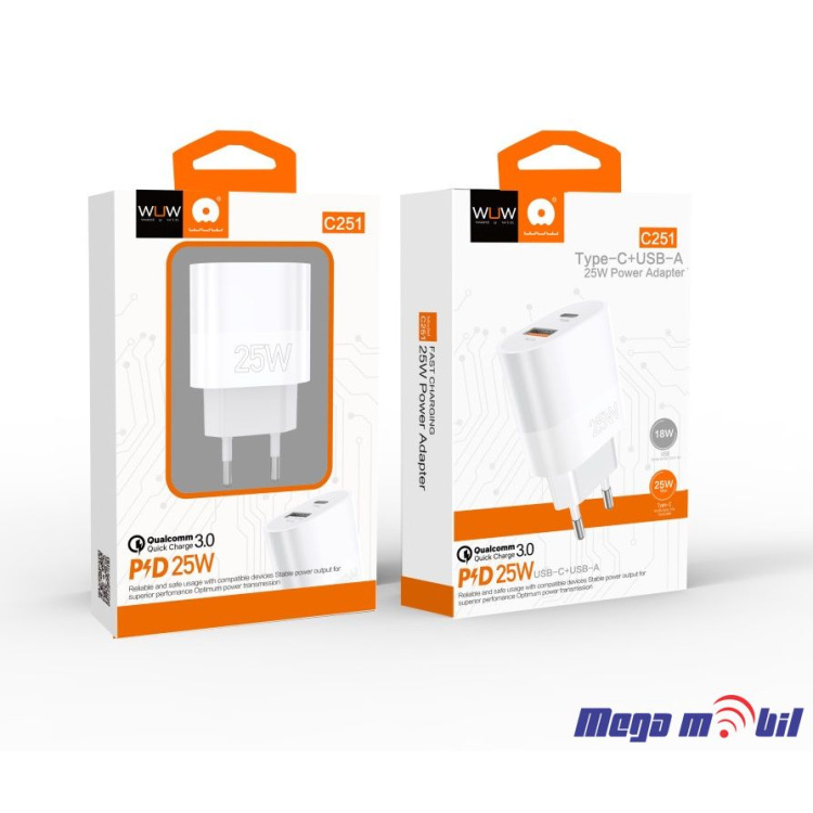 Polnac 220V WUW-C251 PD 25W+QC 18W