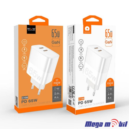 Polnac 220V WUW-C198 PD 65W+PD 20W GaN