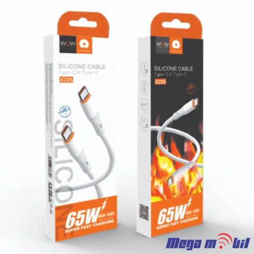 Data Kabel Type C PD WUW-X225 65W 1m FAST white