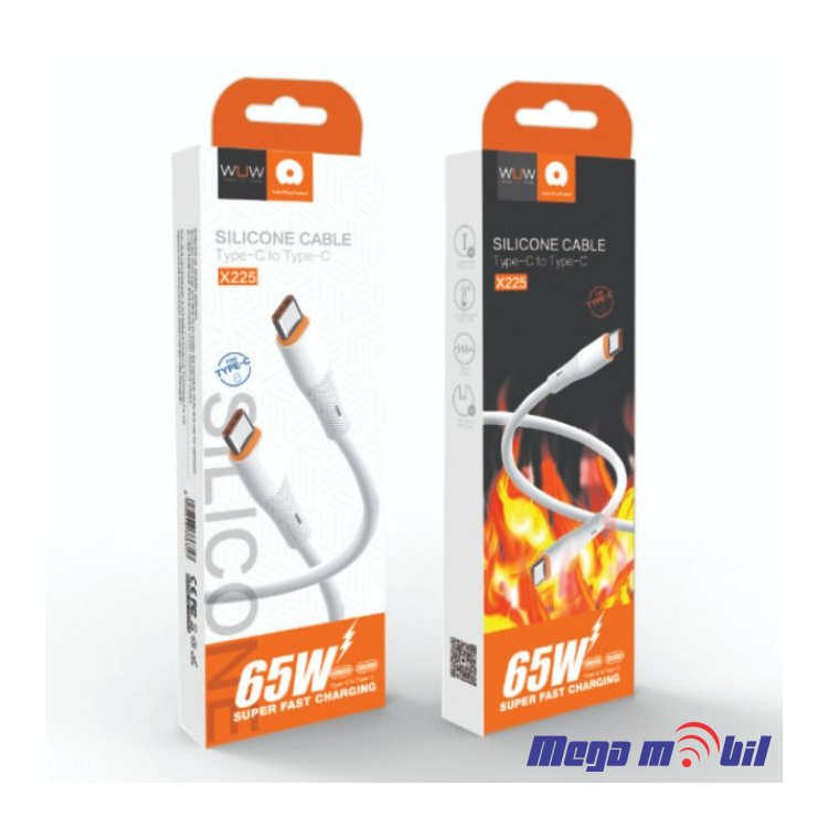 Data Kabel Type C PD WUW-X225 65W 1m FAST white