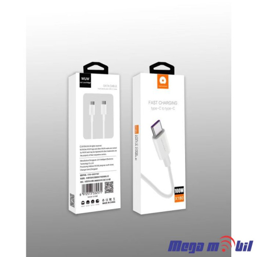 Data Kabel iPhone 15 PD WUW-X180 100W 1m FAST white