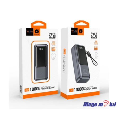 Baterija eksterna 10000mAh WUW-Y161 FAST+PD grey