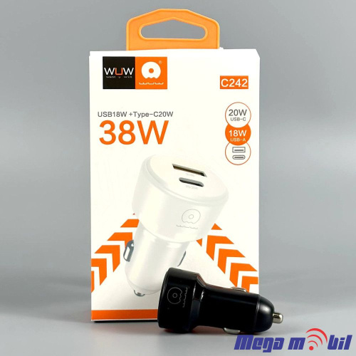 Polnac 12V/24V WUW-C242 PD 20W+QC 18W black