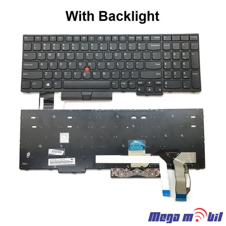 Tastatura za laptop Lenovo Thinkpad E580 L580 T590 E590 L590, P52 P72 P53 P73 so pointer i backlight