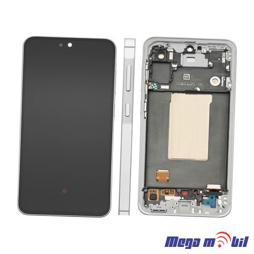 Ekran Samsung A566B/ A56 SO RAMKA light grey full org 