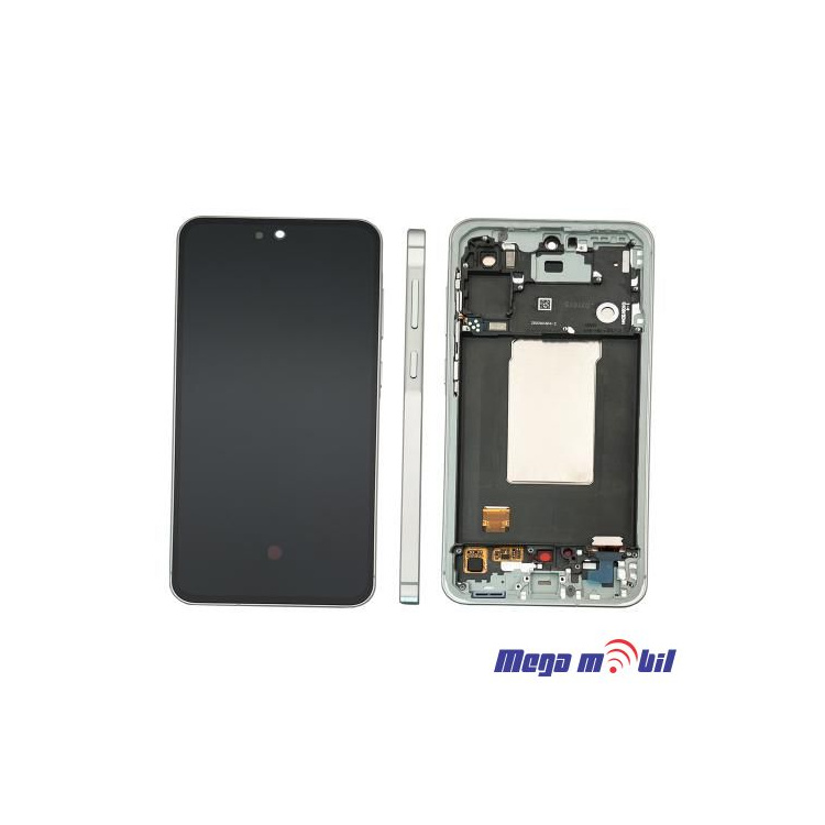 Ekran Samsung A566B/ A56 SO RAMKA olive full org 