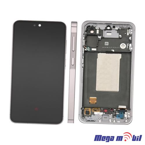 Ekran Samsung A566B/ A56 SO RAMKA pink full org 