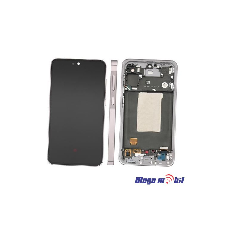 Ekran Samsung A566B/ A56 SO RAMKA pink full org 