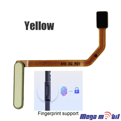 Fletkabel Samsung A15/ A156B Power on/off yellow