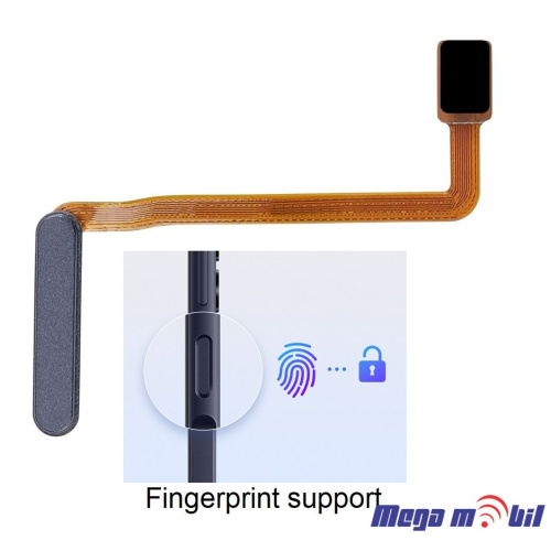 Fletkabel Samsung A25/ A256B Power on/off black 