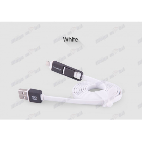 Data Kabel iPhone/Micro Nillkin Plus white