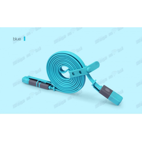 Data Kabel iPhone/Micro Nillkin Plus II blue