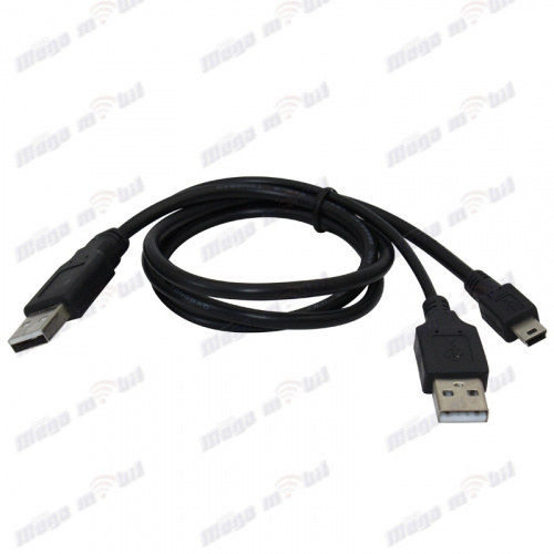 Kabel USBx2 to Mini USB (for HDD)