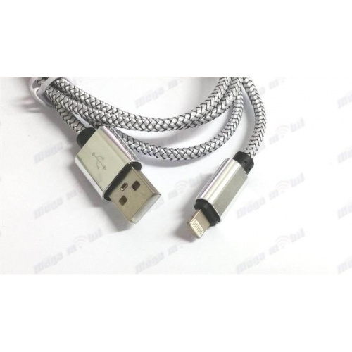 Data Kabel iPhone Metal connector silver