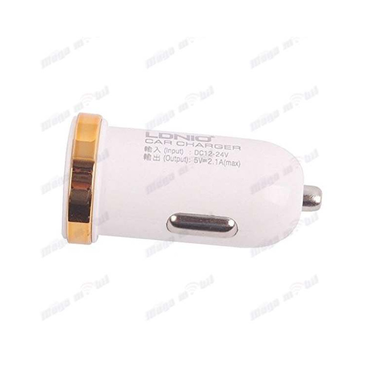 Polnac 12V/24V iPhone LDNIO DL-C22 dual USB 2.1A White