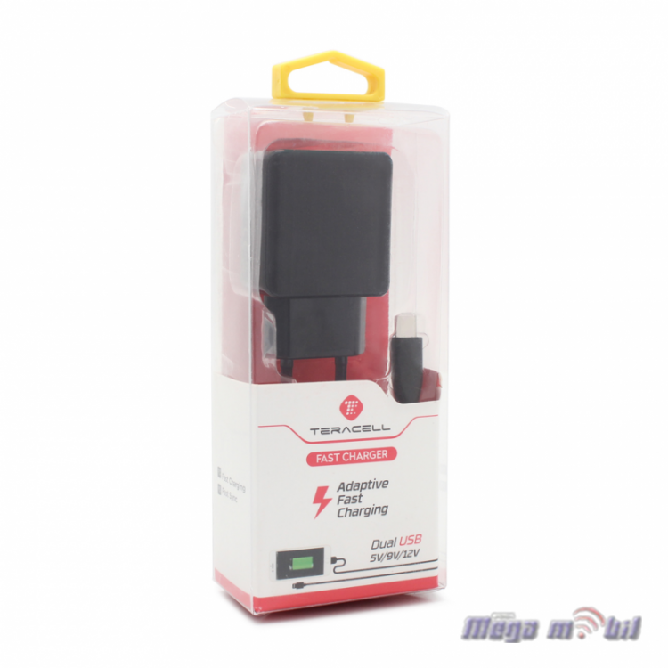 Polnac 220V Micro Fast Charger Teracell TC-31 2.1A black
