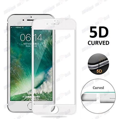 Tempered glass za iPhone 8/ iPhone 7 5D white