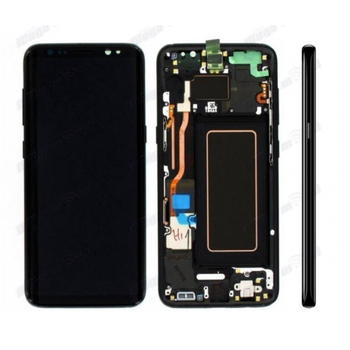 Ekran Samsung G950 S8 komplet Black Repariran SO RAMKA