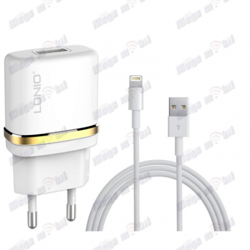 Polnac 220V iPhone LDNIO DL-AC50 1xUSB 5V 1A white